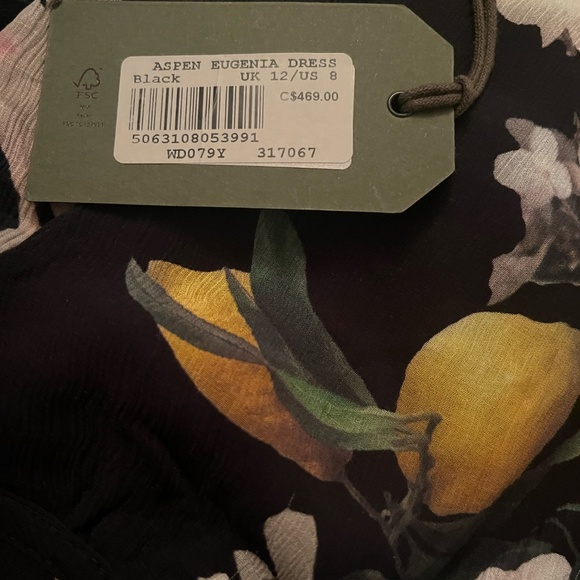 All Saints Aspen Eugenia Dress Size US8 - Picture 4 of 4